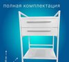 Передвижной медицинский стол СММП-08-Я-ФП-02-12 со стеклянной столешницей и выдвижными ящиками